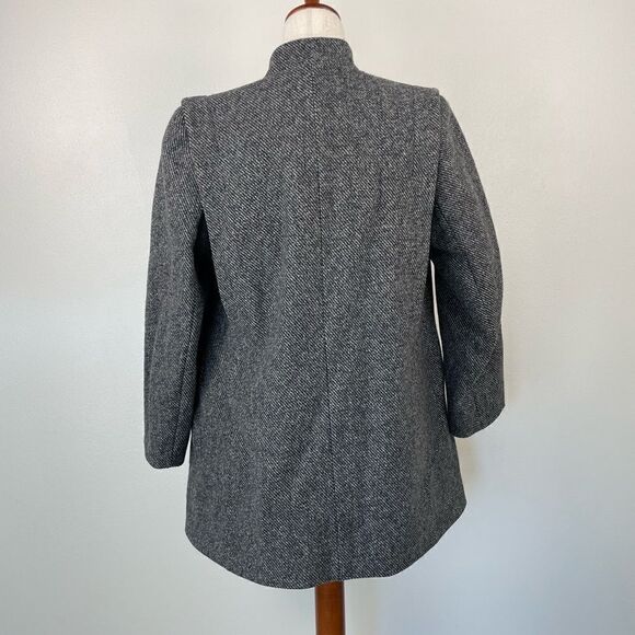 Vintage Pavilion Petite Gray Wool Jacket Size M EUC - Picture 5 of 7
